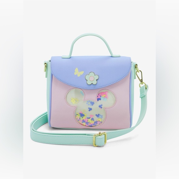 Pastel Blue and Pink Women's Bag - Picture 1 of 8